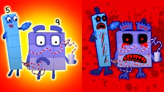 Numberblocks 5 And 9 Horror Version