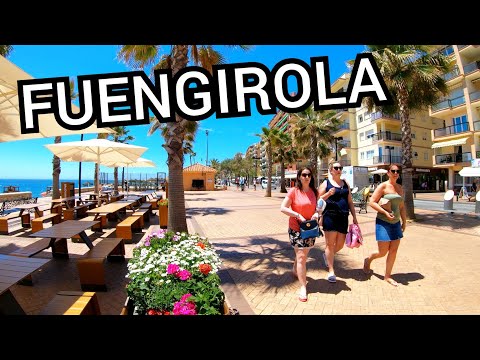 ⁴ᴷ FUENGIROLA walking tour, Costa del Sol, Andalusia, Spain