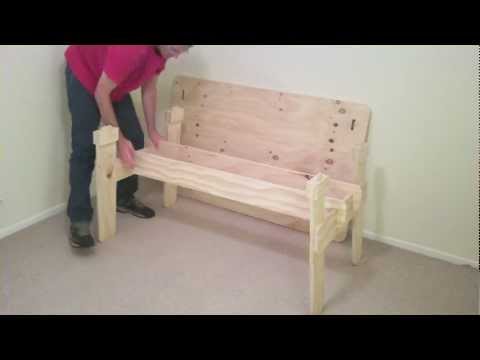 How To Make A Trestle Table - From One Sheet Of Plywood.  How To Make 