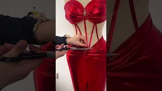 Share With A Friend Who Would Own The Spotlight In This Red Satin Gown To Order, Send Us A Dm At