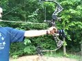Mathews DXT sound test with and without Monkey Tails string silencers