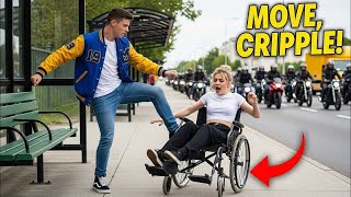 Bullies Tripped A Disabled Girl At The Bus Stop, Then 99 Bikers Arrived