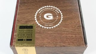 Gentlemans Box December 2015 Unboxing New Years Eve Coupons