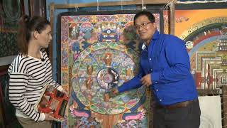 Thanka Painting And Wheel Of Life - Kathmandu Valley Nepal
