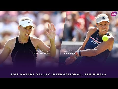Caroline Wozniacki vs. Angelique Kerber | 2018 Nature Valley International Semifinals
