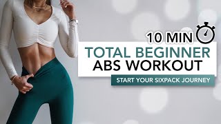 10 MIN TOTAL BEGINNER ABS WORKOUT | Start Your Sixpack Journey | Eylem Abaci