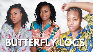 Quick Crochet Butterfly Bob Locs | No Wrapping + Simple Braid Pattern - TOYOTRESS HAIR