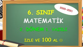 6. Sınıf Matematik 2. Dönem 1. Yazılı - Yardımcı Öğretmen