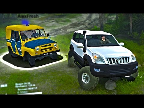 УАЗ ПРОТИВ TLC PRADO - ПОГОНЯ в SPINTIRES УАЗ ПРОТИВ TLC PRADO - ПОГОНЯ в SPINTIRES