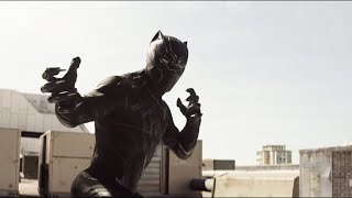 Чёрная Пантера Против Зимнего Солдата | Первый Мститель: Противостояние (2016)