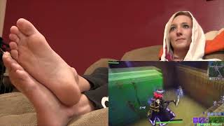 Fortnite with Brittney:  Spider-Gwen plays Fortnite with OG vanilla map