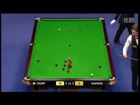 特鲁姆普单杆107 vs 霍金斯 2013大师赛首轮 决胜局 ...