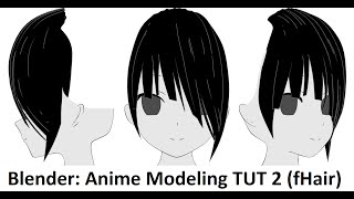 Timelapse - Blender 2.73: Anime Modeling 2 (Front Hair)