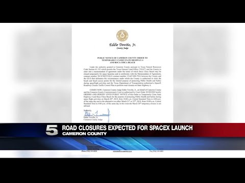 Road Closures Due to SpaceX Testing in Boca Chica