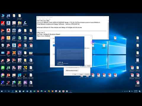 How to install LARSA 4D BRIDGE Series WIN10x64bit and Crack it.