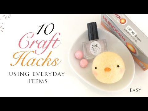 10 Craft Hacks Using Everyday Items!
