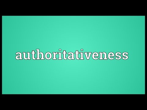 Header of authoritativeness