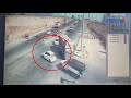 Pampore road accident caught on CCTV camera