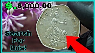 UK 50 Pence 1997 Coin worth up $8,322 !! Most Expensive Fifty pence to Look for!