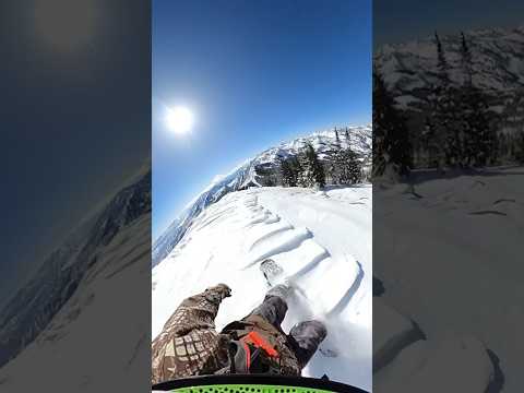 I CLIMBED & RODE MT. MAJESTIC ON A POWDER DAY #SNOWBOARDING #MOUNTAI NEERING