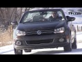 2013 Volkswagen Beetle vs Eos Convertible snowy 0-16 MPH Mashup Review