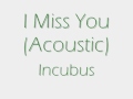 I Miss You (Acoustic) - Incubus (LYRICS)