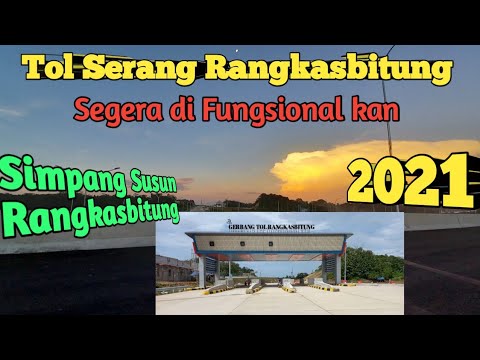Senja di atas Simpang Susun tol Serang Rangkasbitung