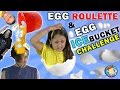 EGG ROULETTE CHALLENGE w/ Raw Egg Ice Bucket Dump on Dallas t...