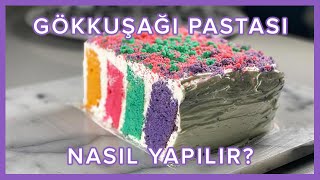 Rainbow Cake Nasıl Yapılır? Gökkuşağı Pastası Tarifi / Kız Kulisi / Yeşim Makzume