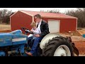 5 year old Tyson Drives Uncle Art's Tractor
