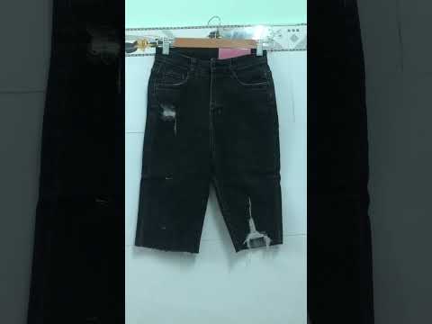 QUẦN NGỐ SKINNY JEAN GIÃN LỬNG NỮ RÁCH CHÂN TRÁI KÈM RÁCH NHỎ CHÂN PHẢI MÀU XÁM