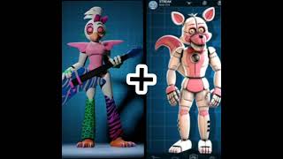 Fnaf Glamrock Chica Funtime Foxy ......