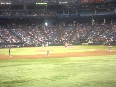 Evan Longoria at Tropicana Field - Tampa Bay Rays