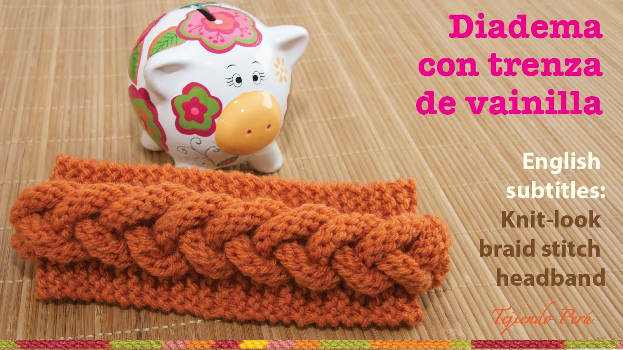 diademas tejidas a crochet anchas