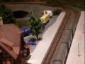 z scale model train layout