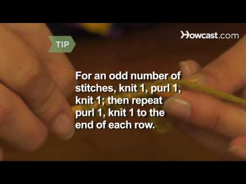 How To Knit. How To Knit Texture Stitch