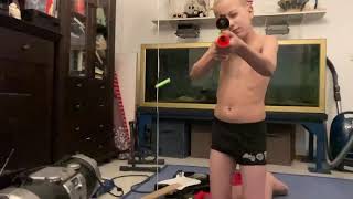 Kid In His Underwear Shoots At You With Bolt-Action Knock-Off Nerf Gun