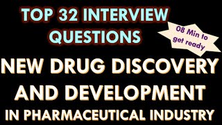 New drug discovery and development in the pharmaceutical industry l Interview questions and answers.