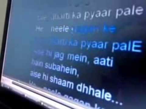 Nile gagan ke tale dharti ka pyar pale karaoke singing by dr...
