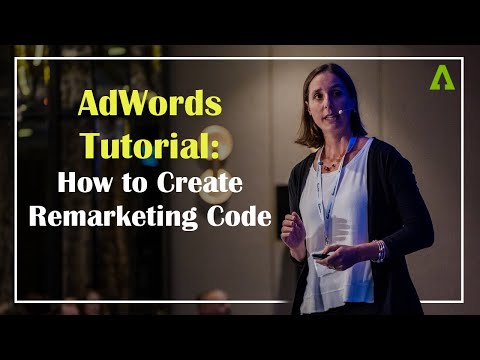 AdWords Tutorial - How to create remarketing code