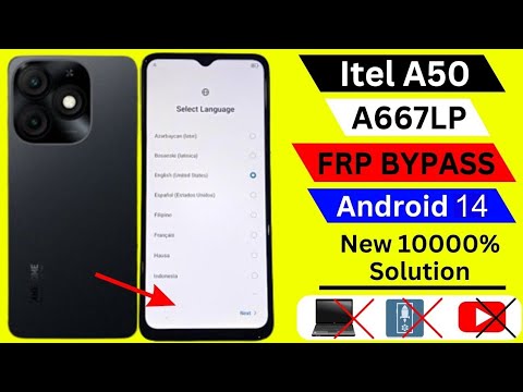 Itel a50 ( 667LP) frp bypass android 14 | how to remove Itel a50 ( 667LP) frp bypass android 14 | how to remove