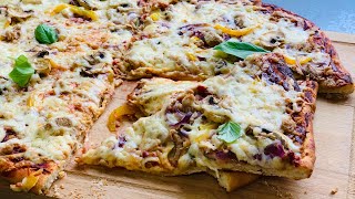 🍕Пицца с Тонкой Хрустящей Основой + МЕГА Томатный Соус В Домашних Условиях!🍕 🍕Пицца с Тонкой Хрустящей Основой + МЕГА Томатный Соус В Домашних Условиях!🍕