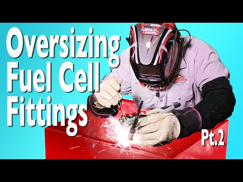 Fuel Tank Build and Fabrication Ep 2 - TIG Welding in Oversized Fittings