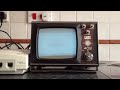 Sega Dreamcast running on a Russian Shiljalis Vega 402D (1978?) Portable Television