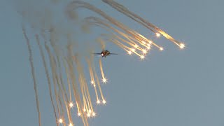 Flares!!! F-16 Tiger Demo Team Poland Antidotum Airshow Leszno - Leszno (Epls) 18.06.2022