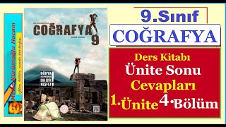 9.Sınıf Coğrafya Ders Kitabı Cevapları 1.Ünite 4.Bölüm Soru Çözümü Meb Coğrafya Ders Kitabı Soru