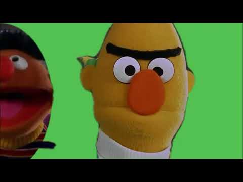 Ernie and Bert in the movie green screen