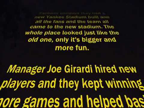 Star Wars Introduction. I#39;m back and this is The Yankee Star Wars intro! The Inaugural Season!