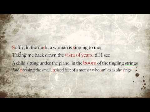 analysis of the piano by dh lawrence “piano” by d h lawrence the poem piano, by d h lawrence describes his memories of childhood hearing a woman singing takes him to the time when his mother played piano on sunday evenings. analysis of the piano by dh lawrence “piano” by d h lawrence the poem piano, by d h lawrence describes his memories of childhood hearing a woman singing takes him to the time when his mother played piano on sunday evenings.