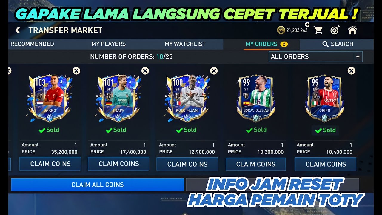 HOW TO SELL TOTY PLAYERS IN ORDER TO BE IMMEDIATELY IN THE MARKET | HOW TO SELL TOTY PLAYERS IN ORDER TO BE IMMEDIATELY IN THE MARKET |